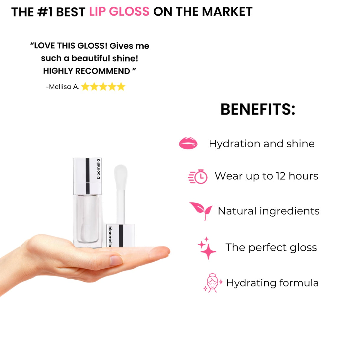 Bloomella Hydrating Lip Gloss 10ml